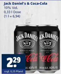 Getränkewelt Jack daniel's & coca-cola Angebot