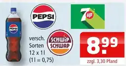 Getränke Oase Pepsi pepsi, schwip schap, 7up Angebot