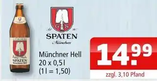 Getränke Oase Spaten münchen münchner hell Angebot
