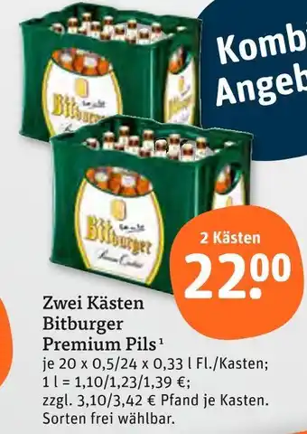 tegut Bitburger premium pils Angebot