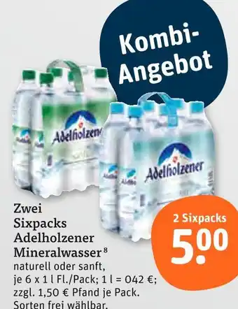 tegut Adelholzener mineralwasser Angebot