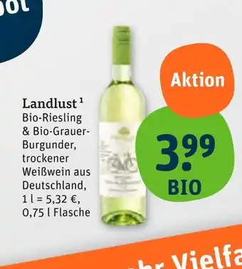 tegut Landlust bio-riesling Angebot