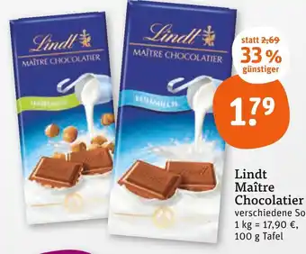 tegut Lindt maître chocolatier Angebot
