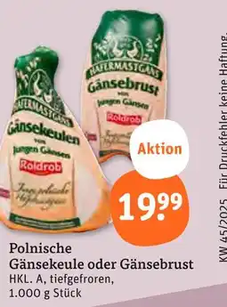 tegut Roldrob polnische gänsekeule Angebot