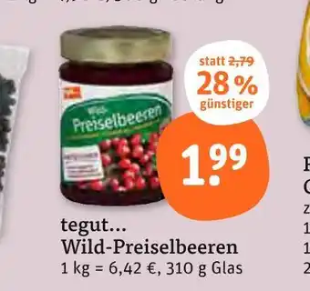 tegut Tegut... wild-preiselbeeren Angebot