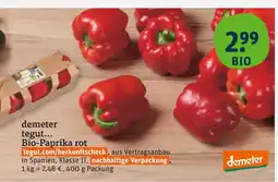 tegut Demeter tegut... bio-paprika rot Angebot