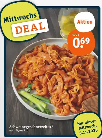 tegut Schweinegeschnetzeltes Angebot