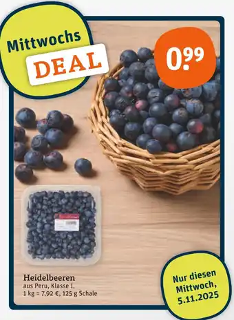 tegut Heidelbeeren Angebot