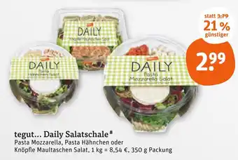 tegut Tegut... daily salatschale pasta mozzarella Angebot