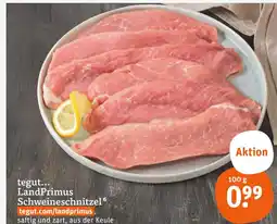 tegut Tegut... landprimus schweineschnitzel Angebot