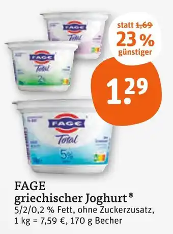 tegut Fage griechischer joghurt Angebot