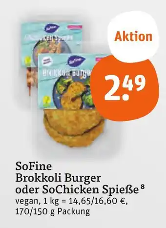 tegut Sofine brokkoli burger Angebot