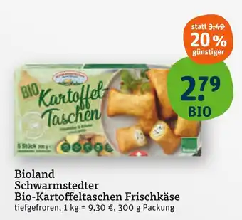 tegut Schwarmstedter bio-kartoffeltaschen frischkäse Angebot