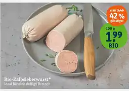 tegut Bio-kalbsleberwurst Angebot
