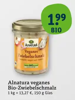 tegut Alnatura veganes bio-zwiebelschmalz Angebot