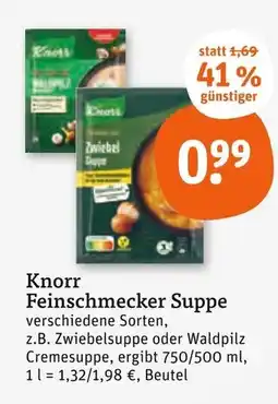 tegut Knorr feinschmecker zwiebelsuppe Angebot