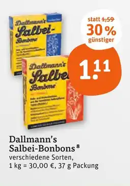 tegut Dallmann’s salbei-bonbons Angebot