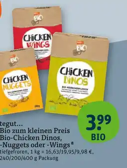 tegut Bio-chicken dinos Angebot