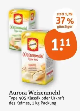 tegut Aurora weizenmehl type 405 klassik Angebot