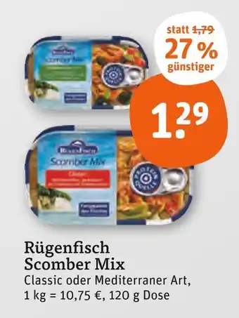 tegut Rügenfisch scomber mix classic Angebot