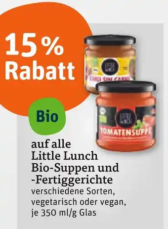 tegut Little lunch bio-suppen und -fertiggerichte Angebot