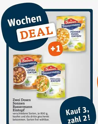 tegut Sonnen bassermann hühner nudel eintopf Angebot