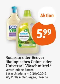 tegut Sodasan ökologisches color- oder universal-waschmittel Angebot