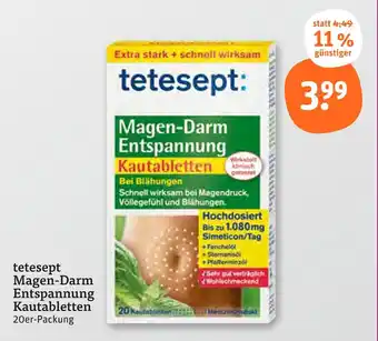 tegut Tetesept magen-darm entspannung kautabletten Angebot