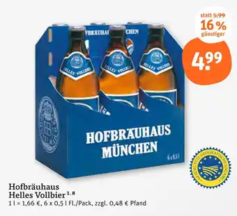 tegut Hofbräuhaus münchen helles vollbier Angebot