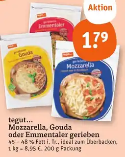 tegut Tegut... mozzarella gerieben Angebot