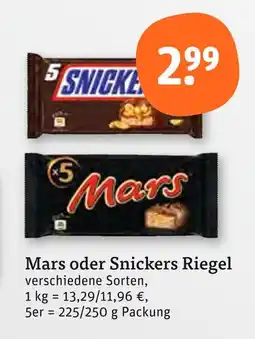 tegut Mars mars riegel Angebot
