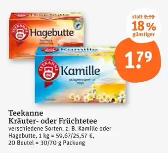 tegut Teekanne kamille Angebot