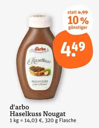 tegut D'arbo haselkuss nougat Angebot
