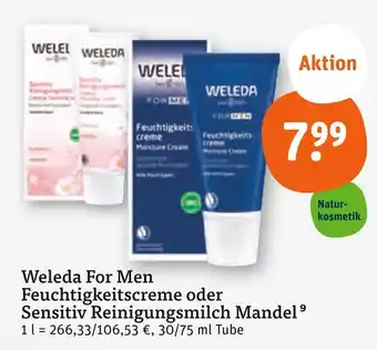 tegut Weleda for men feuchtigkeitscreme Angebot