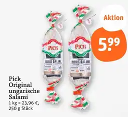 tegut Pick original ungarische salami Angebot