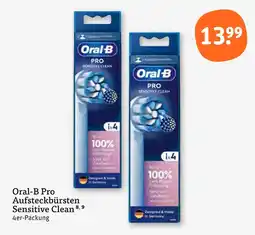 tegut Oral-b pro aufsteckbürsten sensitive clean Angebot