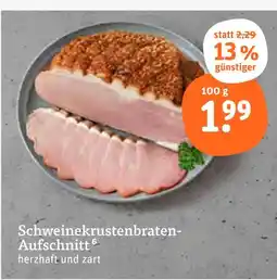 tegut Schweinekrustenbraten-aufschnitt Angebot