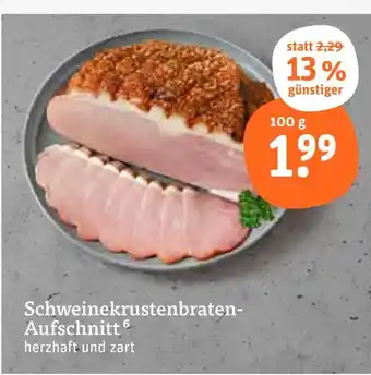 tegut Schweinekrustenbraten-aufschnitt Angebot