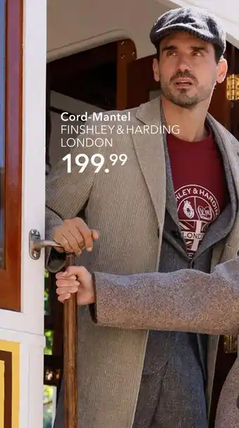 Peek & Cloppenburg Hamburg Finsley & harding london cord-mantel Angebot