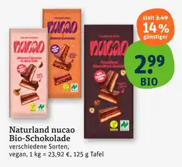 tegut Naturland nucao bio-schokolade Angebot