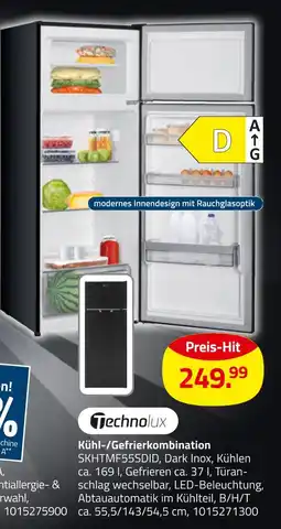 ROLLER Technolux kühl-/gefrierkombination skhtmf55sdid Angebot