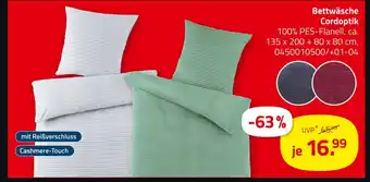 ROLLER Bettwäsche cordoptik Angebot