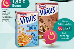 nahkauf Dr. oetker vitalis schoko müsli klassisch oder vitalis müsli Angebot
