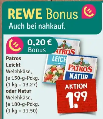 nahkauf Patros leicht oder natur Angebot
