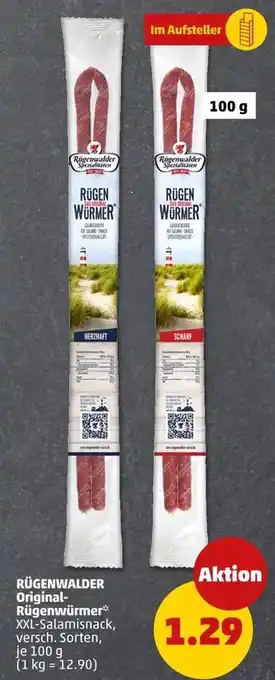 PENNY Rügenwalder rügenwürmer herzhaft Angebot