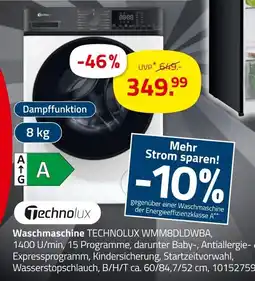 ROLLER Technolux waschmaschine wmm8dldwba Angebot