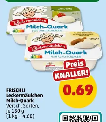 PENNY Frischli leckermäulchen milch-quark apfel-birne Angebot