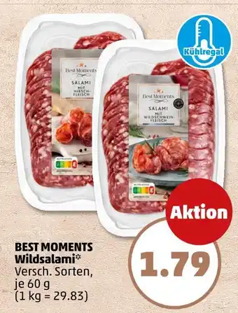 PENNY Best moments salami mit hirschfleisch Angebot
