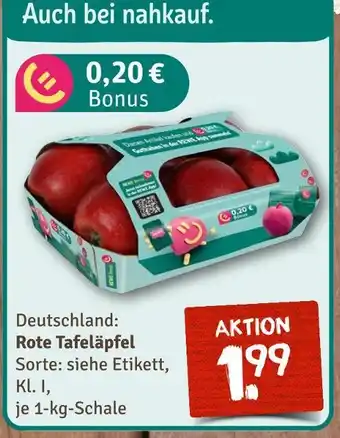 nahkauf Rote tafeläpfel Angebot