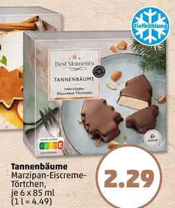 PENNY Best moments tannenbäume marzipan-eiscreme-törtchen Angebot